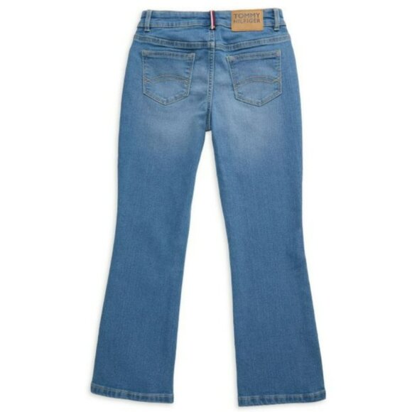 NWT. TOMMY HILFIGER Girl's Mid Rise Flared Leg Jeans - Picture 2 of 4